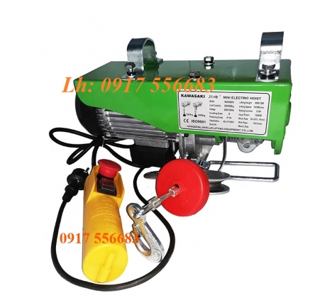 Tời điện mini 50kg, 100kg, 200kg, 300kg, 400kg, 500kg cáp dài 12m, 20m, 30m, dùng điện 1pha 220v