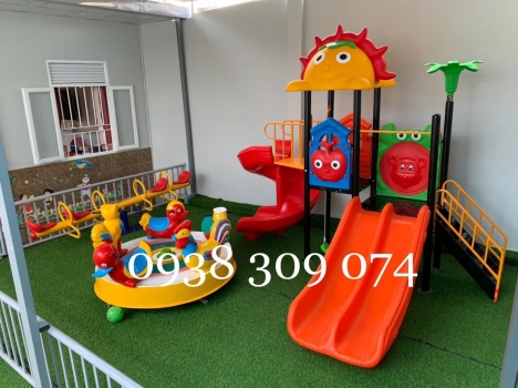 Cầu trượt liên hoàn nhập khẩu cao cấp, rẻ, bền, đẹp