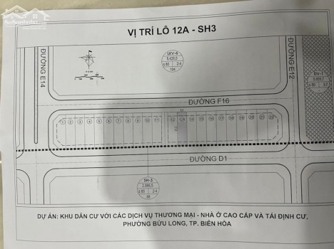 Shophouse 1 trệt 2 lầu ; 2 mặt tiền đường lớn; khu dân cư Bửu Long 3, giá đầu tư tốt!!!>