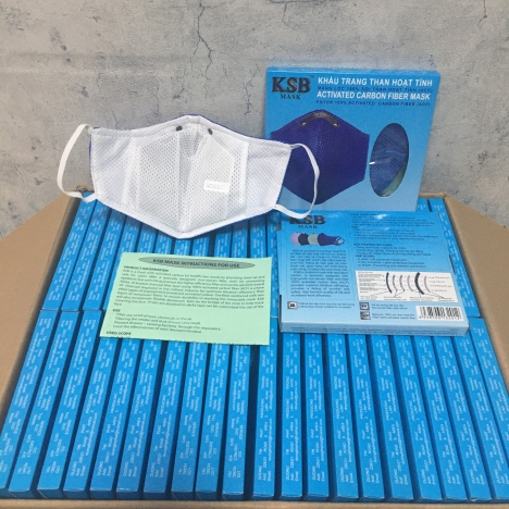 Khẩu trang than hoạt tính KSB- unisex- freesize < hình thật 100%>