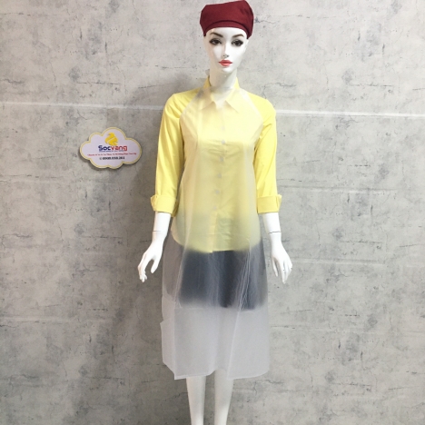 Tạp dề yếm nhựa < hình thật 100% >
