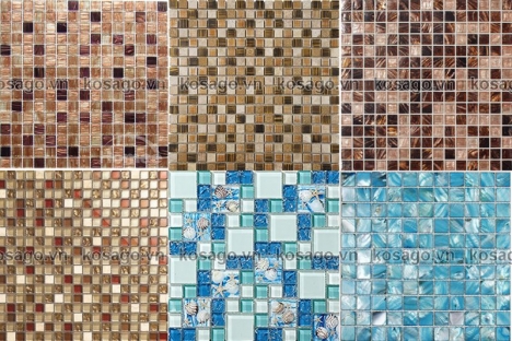 Vat lieu gach kinh mosaic khac gi voi vat lieu gach thuong