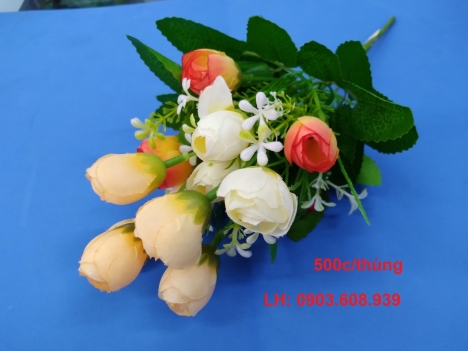 hoa nhựa mặt hàng Tết