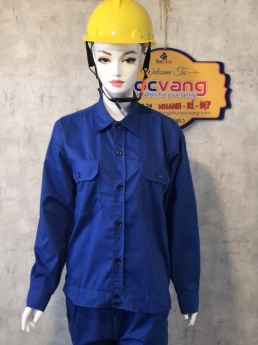 Quần áo bảo hộ lao động -màu xanh bích < Hình thật 100% >