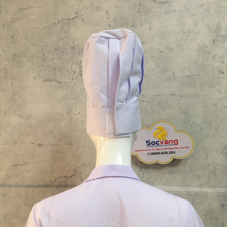 Chia sẻ:  0 Nón bếp trưởng màu trắng kaki 65% cotton cao cấp < hình thật 100% >