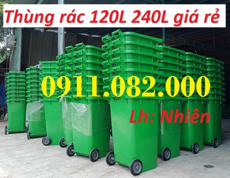 Cung cấp thùng rác 120L 240L tại vĩnh long- thùng rác giá rẻ- lh 0911082000