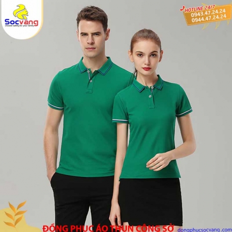 Áo thun văn phòng cao cấp thiết kế in, thêu theo yêu cầu < hàng đặt may >