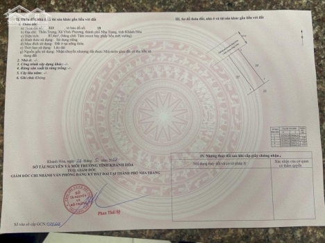 Bán đất full thổ cư giá rẽ vùng ven nha trang
