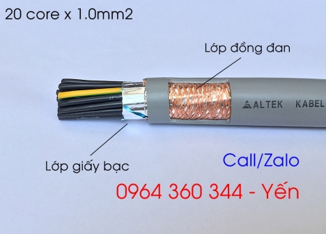 Cáp điều khiển chống nhiễu ( có bọc lưới) Altek Kabel