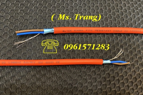 Cáp tín hiệu chống cháy lan + chống nhiễu 2 lõi