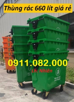 Giảm giá đầu năm thùng rác giá rẻ- thùng rác 120L 240L 660L -lh 0911082000