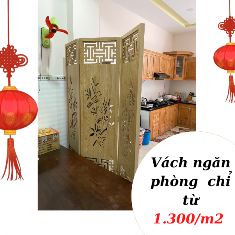 Nhận cắt vách ngăn cnc đẹp cho gia đình ngăn khách bếp