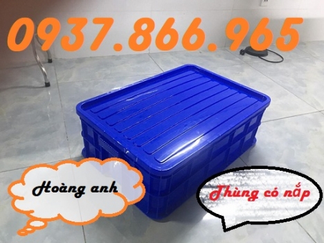 Thùng nhựa nguyên sinh, thùng nhựa HS 017, hộp nhựa khay nhựa cơ khí, hộp nhựa có nắp dùng trong sản