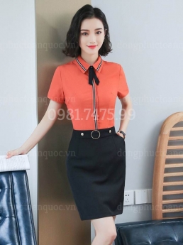 Mẫu sơ mi đồng phục công sở đẹp thời trang , phù hợp với phong cách Doanh nghiệp