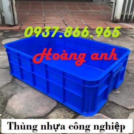 Thùng nhựa nguyên sinh, thùng nhựa HS 017, hộp nhựa khay nhựa cơ khí, hộp nhựa có nắp dùng trong sản