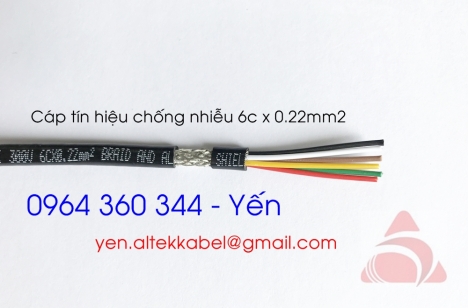 Hàng sẵn kho cáp tín hiệu chống nhiễu 24AWG (0.22mm2) Altek Kabel