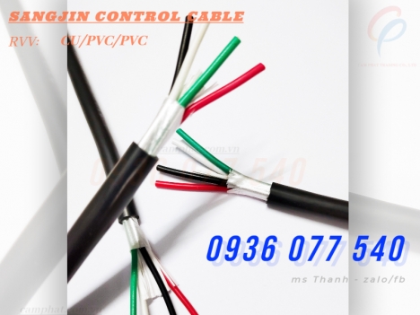 Cáp Sangjin 4x0.5 mm2 - Cáp điều khiển Sangjin RVV