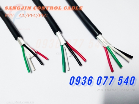 Cáp Sangjin 4x0.5 mm2 - Cáp điều khiển Sangjin RVV