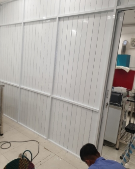 Vách nhôm kính cửa lùa
