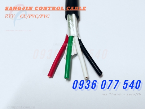 Cáp Sangjin 4x0.5 mm2 - Cáp điều khiển Sangjin RVV