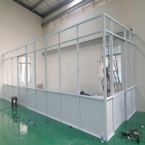 Vách nhôm kính cửa lùa