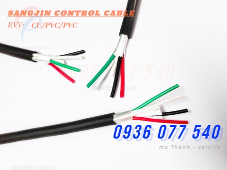 Cáp Sangjin 4x0.5 mm2 - Cáp điều khiển Sangjin RVV
