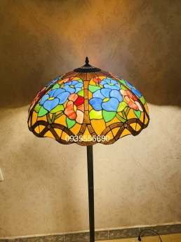 Đèn sàn tiffany họa tiết hoa hướng dương