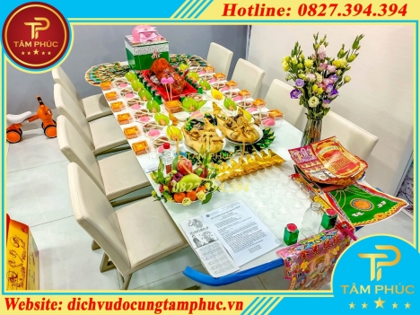 Nhận bày trí mâm cúng thôi nôi trọn gói tại Cần Thơ