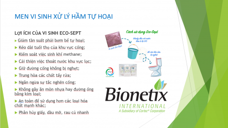 Ecosept - Men vi sinh xử lý bể phốt
