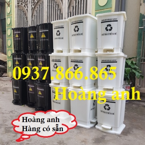 Bán các loại thùng rác y tế tại hà nội, thùng rác 15l có chân đạp