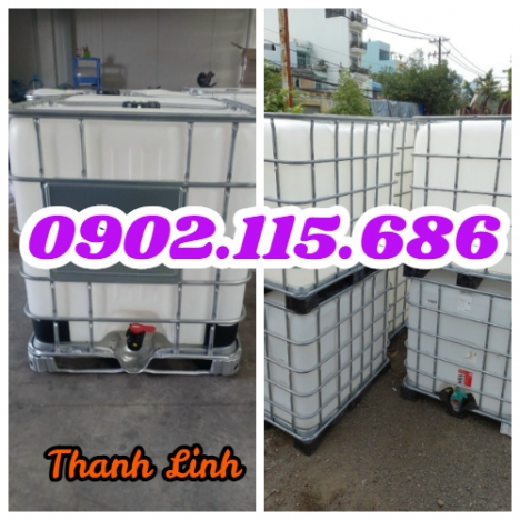Tank nhựa , tank IBC, tank nhựa đựng hóa chất, tank dung môi, tank đựng thực phẩm, bồn nhựa 1000 lít