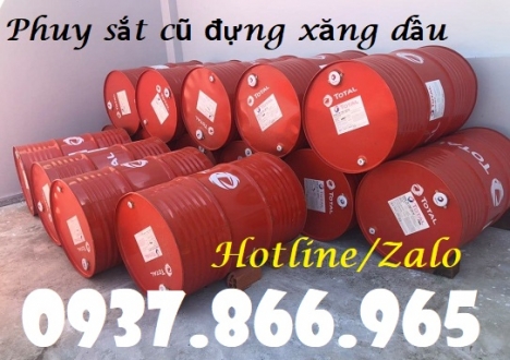 Phuy sắt cũ nắp kín 220l, phuy sắt nắp mở, phuy, bán các laoij phuy cũ mới, phuy sắt