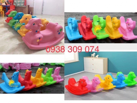 Đồ chơi xe chòi con gà, bập bênh cho bé mầm non