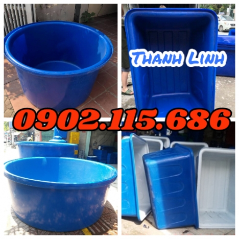 Thùng dung tích lớn, thùng hình chữ nhật, thùng nhựa tròn, thùng nhựa nuôi cá, thùng nhựa trồng sen,