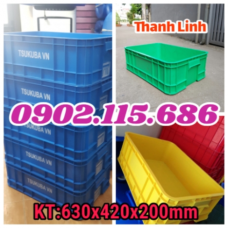 Thùng nhựa công nghiệp, hộp nhựa đặc, thùng nhựa đựng link kiện, sóng nhựa bít, sóng nhựa đặc cao 20