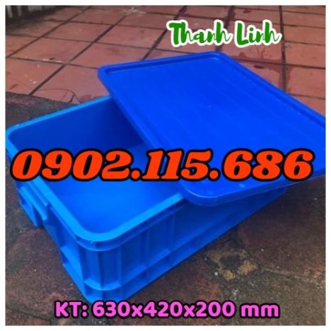 Thùng nhựa công nghiệp, hộp nhựa đặc, thùng nhựa đựng link kiện, sóng nhựa bít, sóng nhựa đặc cao 20