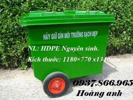Cung cấp thùng rác nhựa 660l công nghiệp, thùng rác tại công sở, thùng rác trong công viên