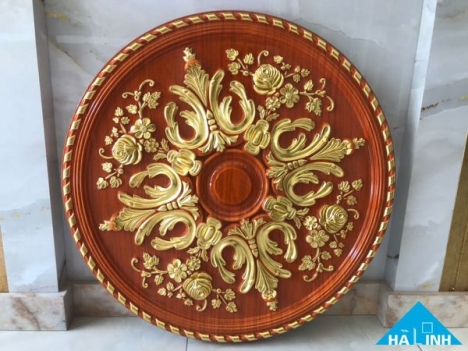 Phào PU mâm gỗ xoan đào