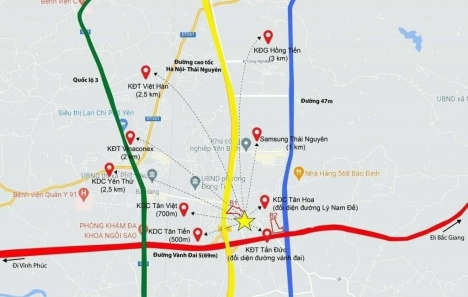 ĐẤT VÀNG PHỔ YÊN THÁI NGUYÊN - KHU ĐÔ THỊ YÊN BÌNH
