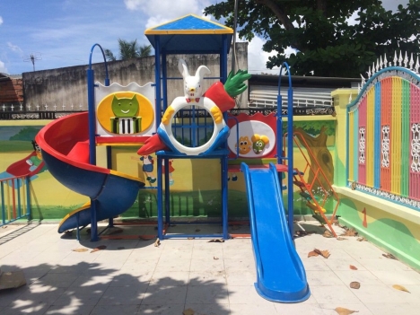Bộ liên hoàn cầu trượt nhựa Composite