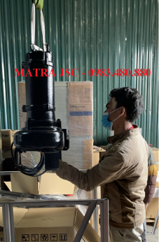 Call/Zalo: 0983.480.880 - Cung cấp máy bơm chìm cánh cắt rác Tsurumi 100C415, công suất 15kw