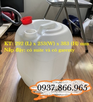 Can nhựa chuyên đựng dung dịch lỏng trong nhuộm vải, can nhua 25l, can nhựa cũ