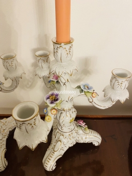 Giao lưu đôi tay nến hàng sứ bỉ