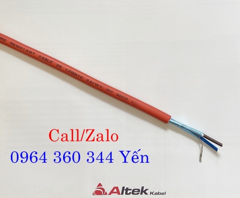 Cáp chống cháy chống nhiễu 1x2x1.5mm2 LSZH Altek Kabel