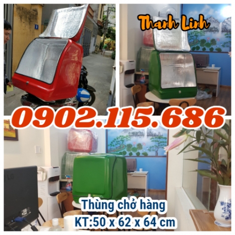 Thùng ship hàng tại Hà Nội, thùng giao hàng loại lớn, thùng giao đồ ăn, thùng ship hàng chuyển phát