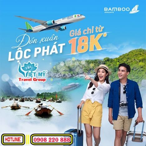 Đón xuân lộc phát cùng vé Bamboo Airways 18k-68k-168k
