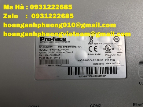 Màn hình HMI Pro-face PFXGP4502WADW giá tốt