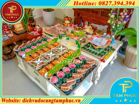 Dịch vụ bày trí mâm cúng đầy tháng, thôi nôi trọn gói tại Cần Thơ