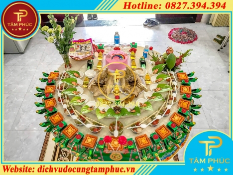 Dịch vụ bày trí mâm cúng đầy tháng, thôi nôi trọn gói tại Cần Thơ