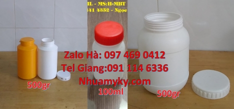 Hủ nhựa 2kg nắp garenty, Hủ nhựa 1kg nắp vặn. Hũ hóa chất giá rẻ. hũ hdpe giá rẻ Giá bán hũ 1.5kg hd